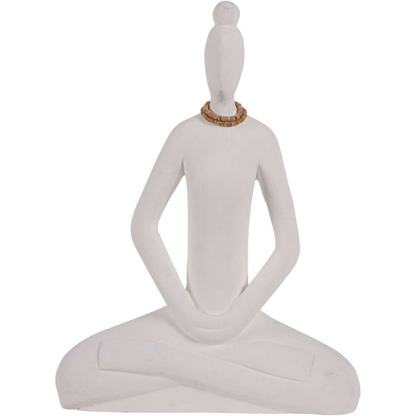 Hand Carved Yoga Candy White Small