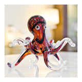 Brown & Black Coloured Glass Octopus