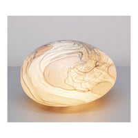 Pink Calacatta Glass Pebble Table Lamp