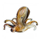 Gold & Brown Coloured Glass Octopus