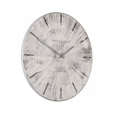 Thomas Kent Large 20" Starburst Wall Clock Silver