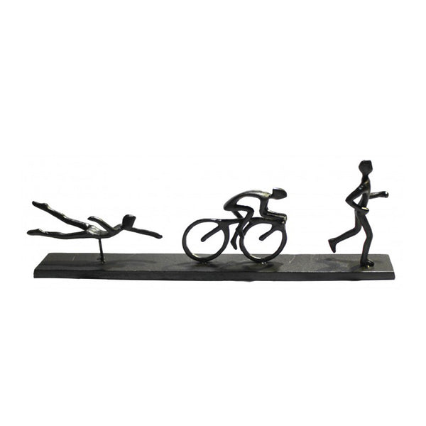 Metal Triathlon Sculpture